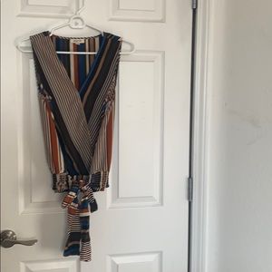 Small sleeveless striped shirt